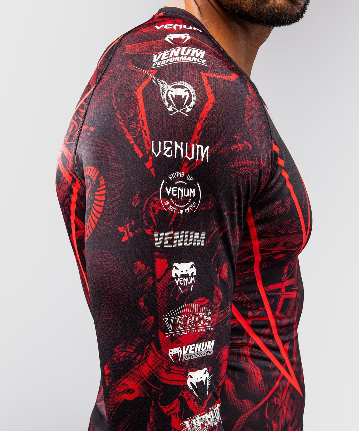Venum Rashguard 20th Anniversary Lange Ärmel - Schwarz/Rot