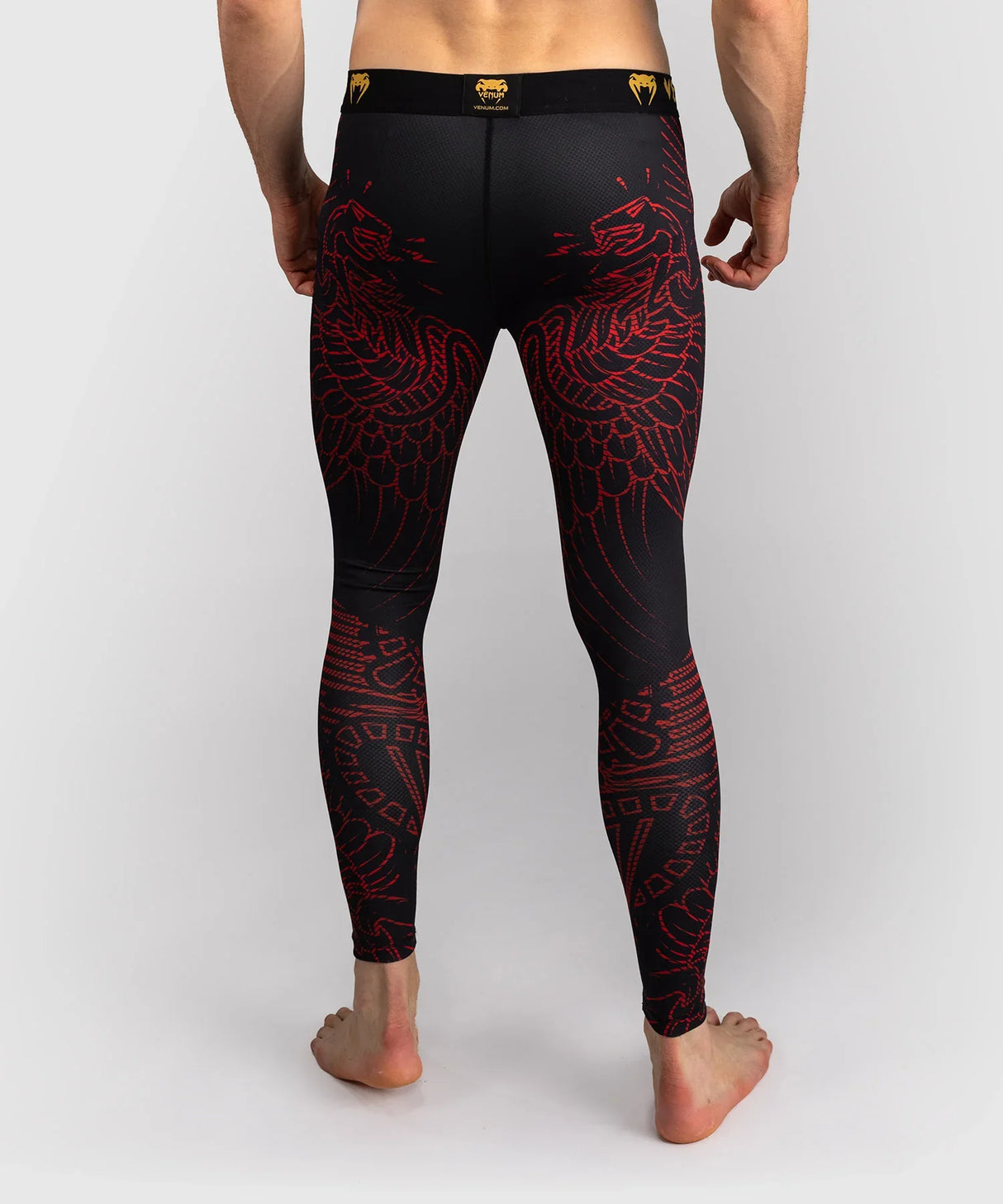 Venum Spats Quetzal Fury – Schwarz/Rot