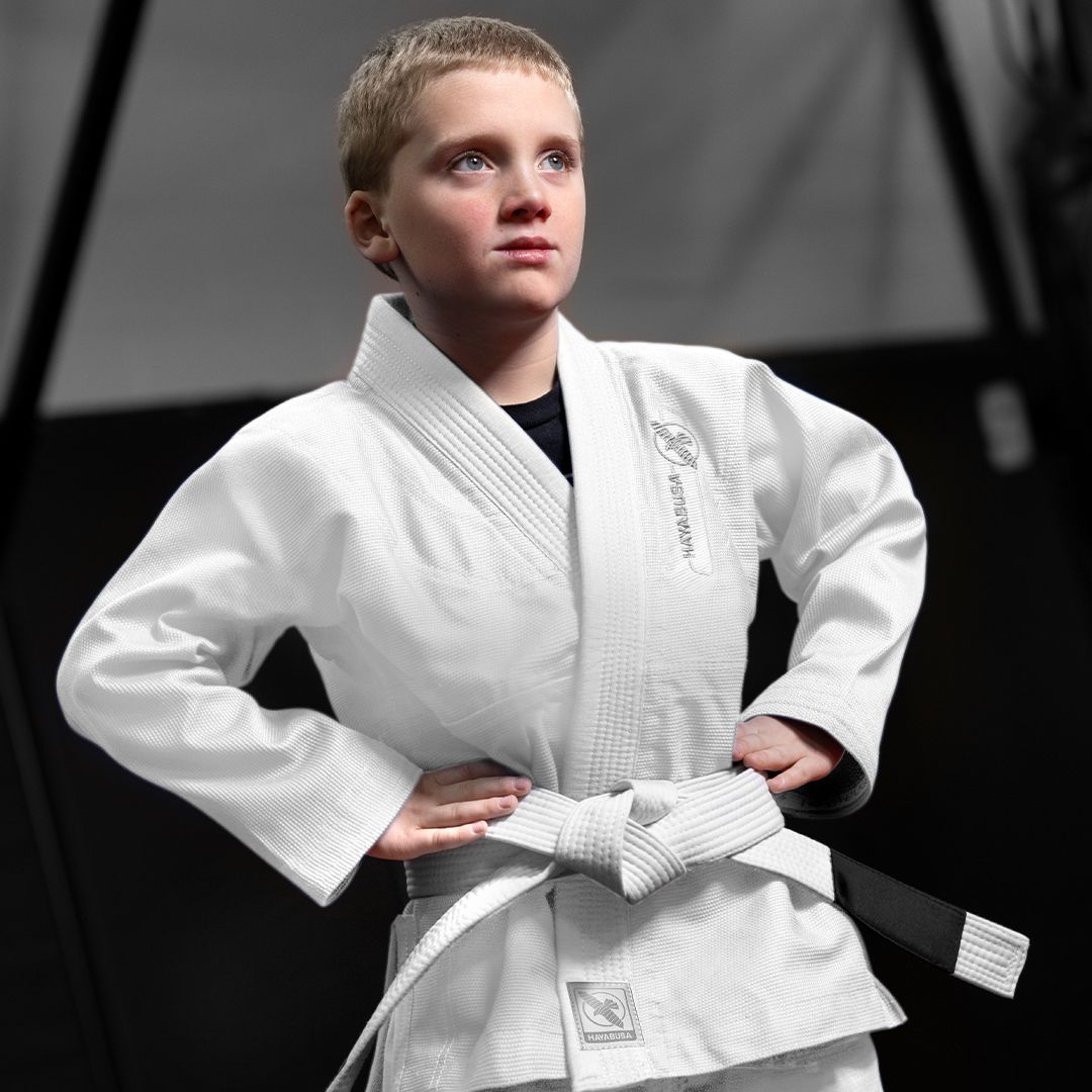 Hayabusa BJJ Gi Essential Kinder - Weiß