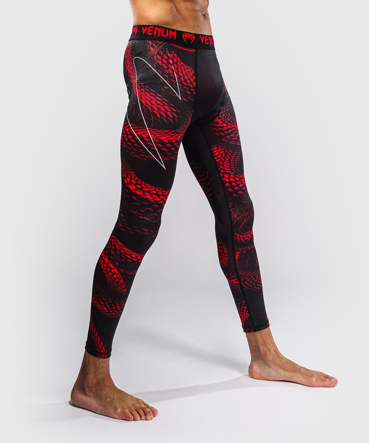 Venum Kompressionshose Matupa - Schwarz/Rot/Silber