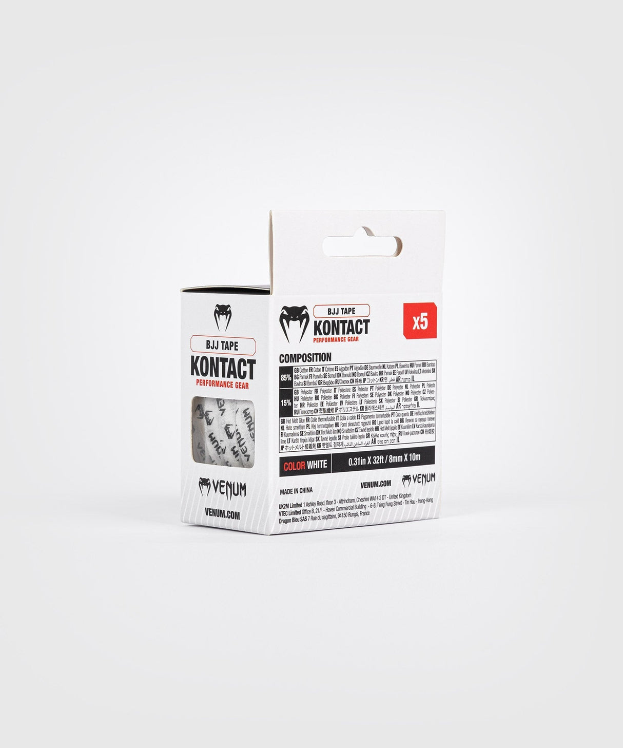 Venum Kontact BJJ Tape - Weiß/Schwarz