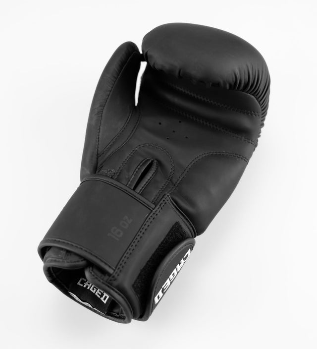 Caged Boxhandschuhe Shadow - Mattschwarz/Weiss