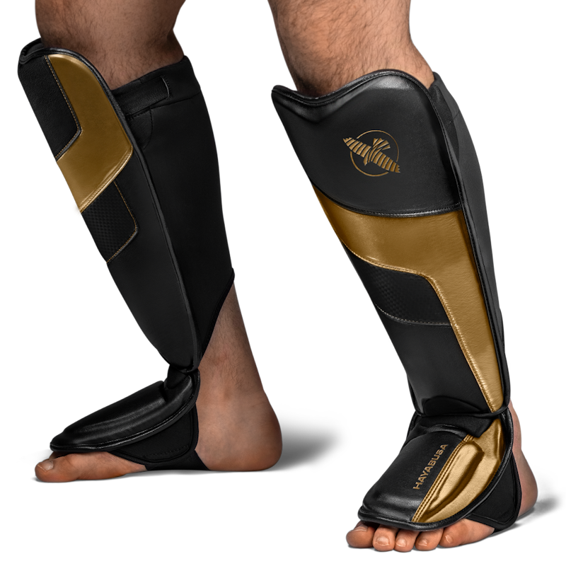 Hayabusa Schienbeinschoner T3 Full - Schwarz/Gold