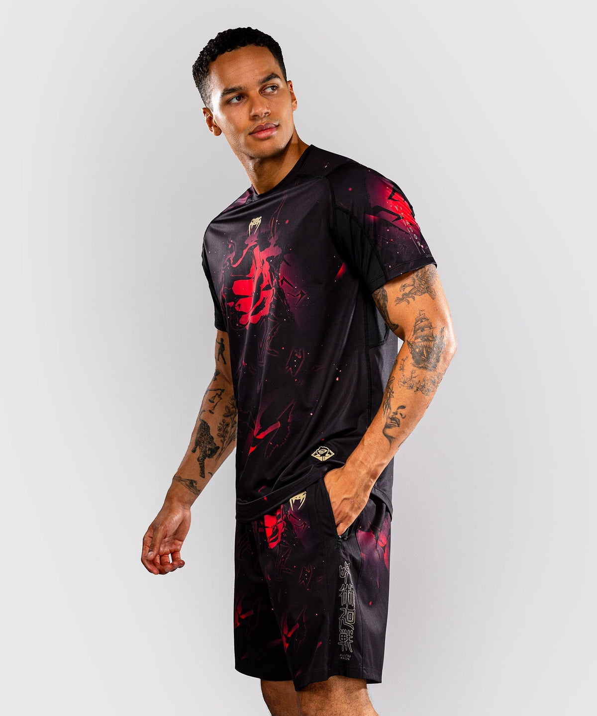 Venum T-Shirt Itadori Dry Tech - Schwarz/Rot