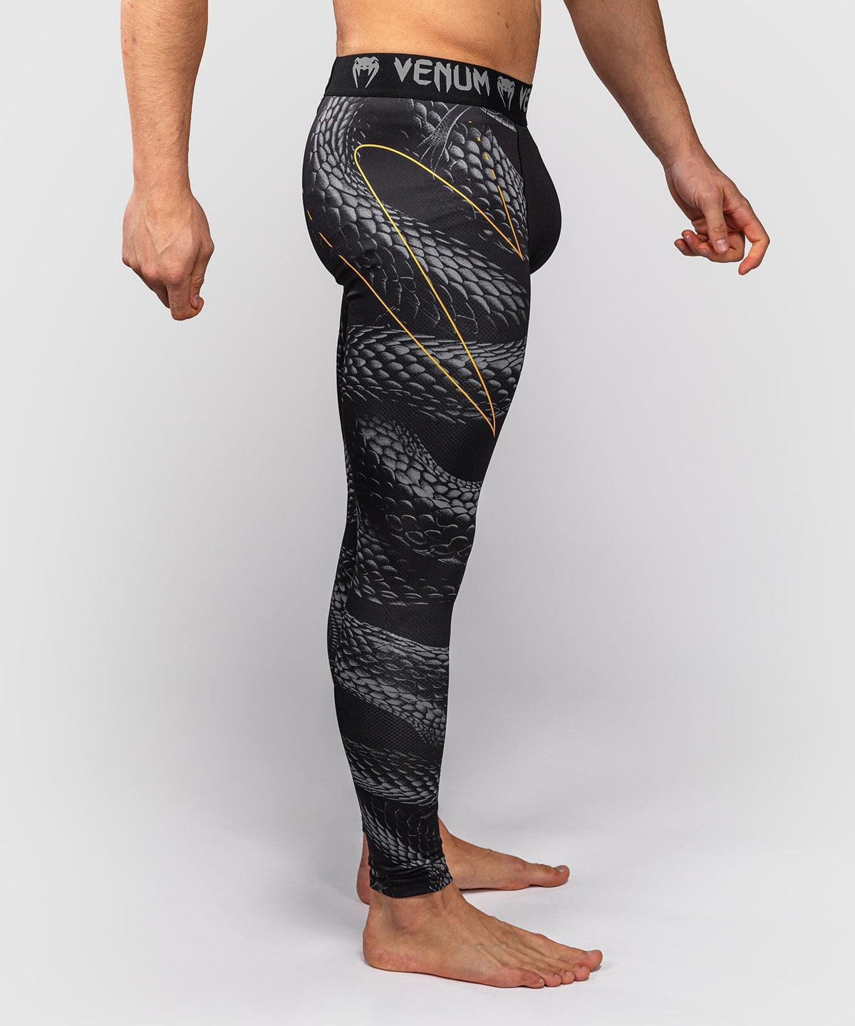 Venum Kompressionshose Matupa - Schwarz/Grau/Gold
