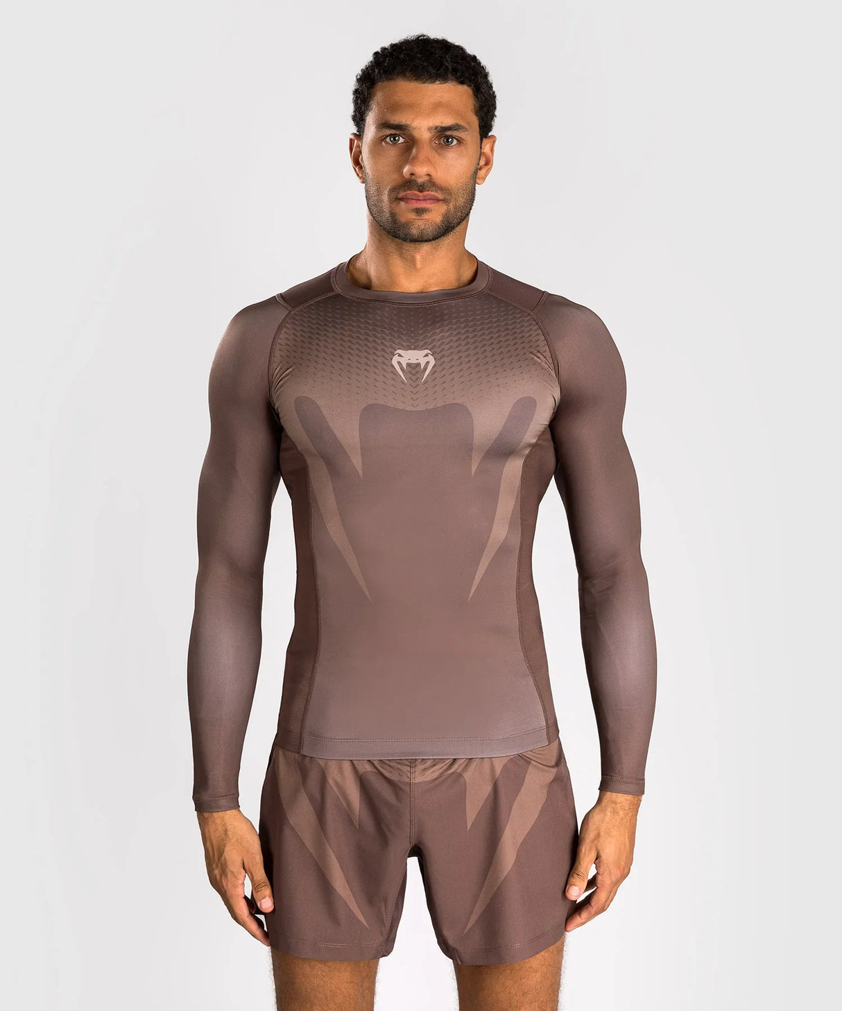 Venum No Gi Rashguard Langarm – Braun