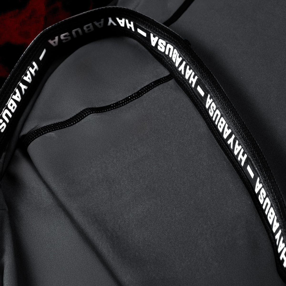 Hayabusa x UFC BJJ Rashguard Kurzarm Damen - Schwarz/Rot