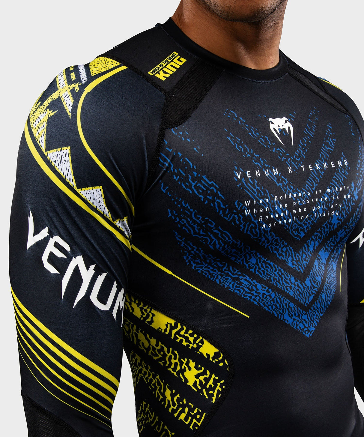 Venum Rashguard TEKKEN 8 King - Schwarz/Gelb - Foto 5