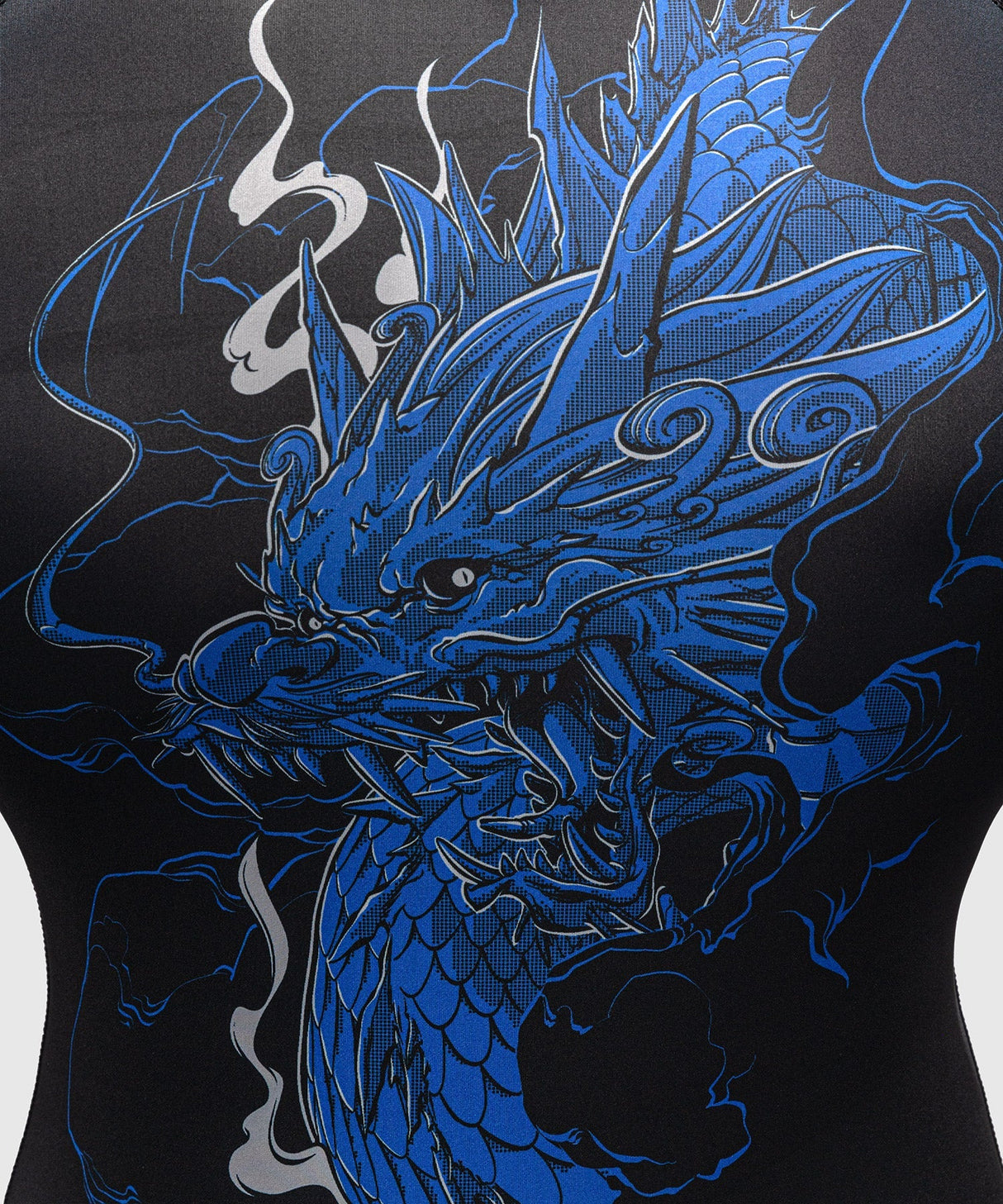Venum Rashguard Thunder Dragon Lange Ärmel - Schwarz/Königsblau