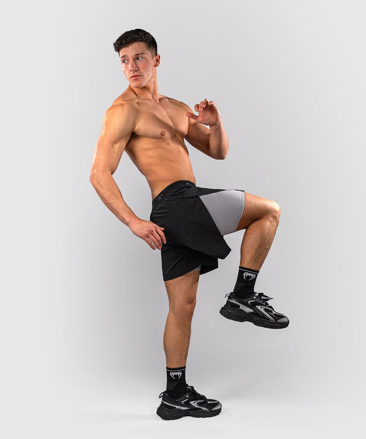 Venum Trainingsshorts Lazer - Schwarz/Grau