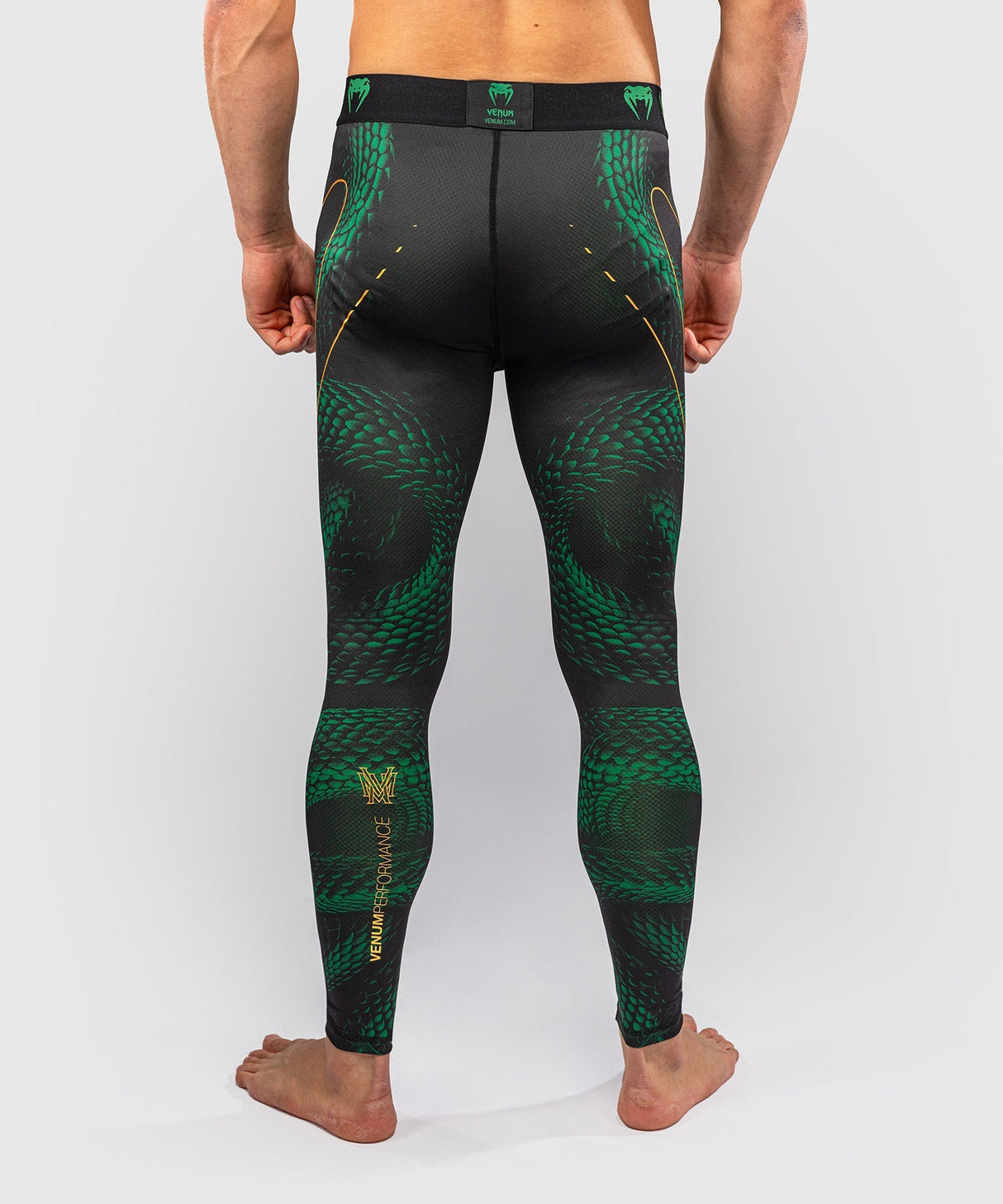 Venum Kompressionshose Matupa - Schwarz/Grün/Gold
