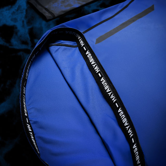 Hayabusa x UFC BJJ Rashguard Kurzarm Damen - Schwarz/Blau