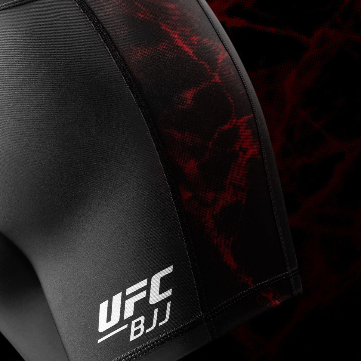 Hayabusa x UFC BJJ Kompressionsshorts Damen - Schwarz/Rot