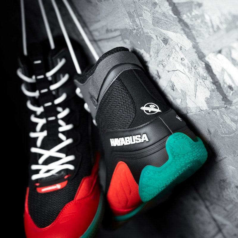 Hayabusa Boxschuhe Talon - Schwarz/Rot/Blau