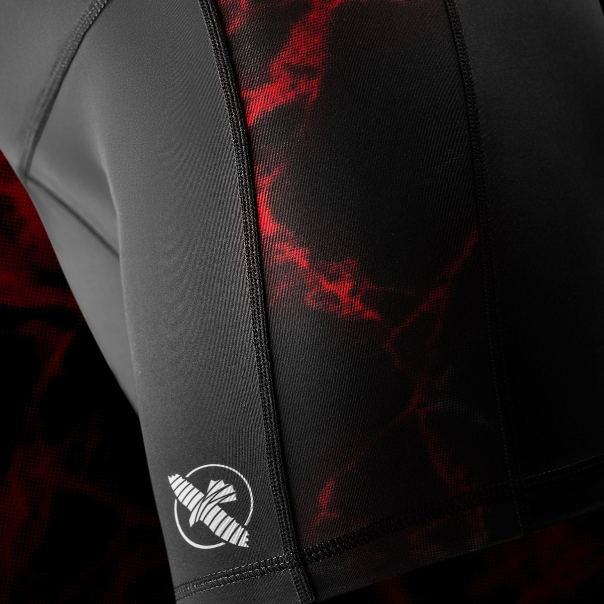 Hayabusa x UFC BJJ Kompressionsshorts Damen - Schwarz/Rot