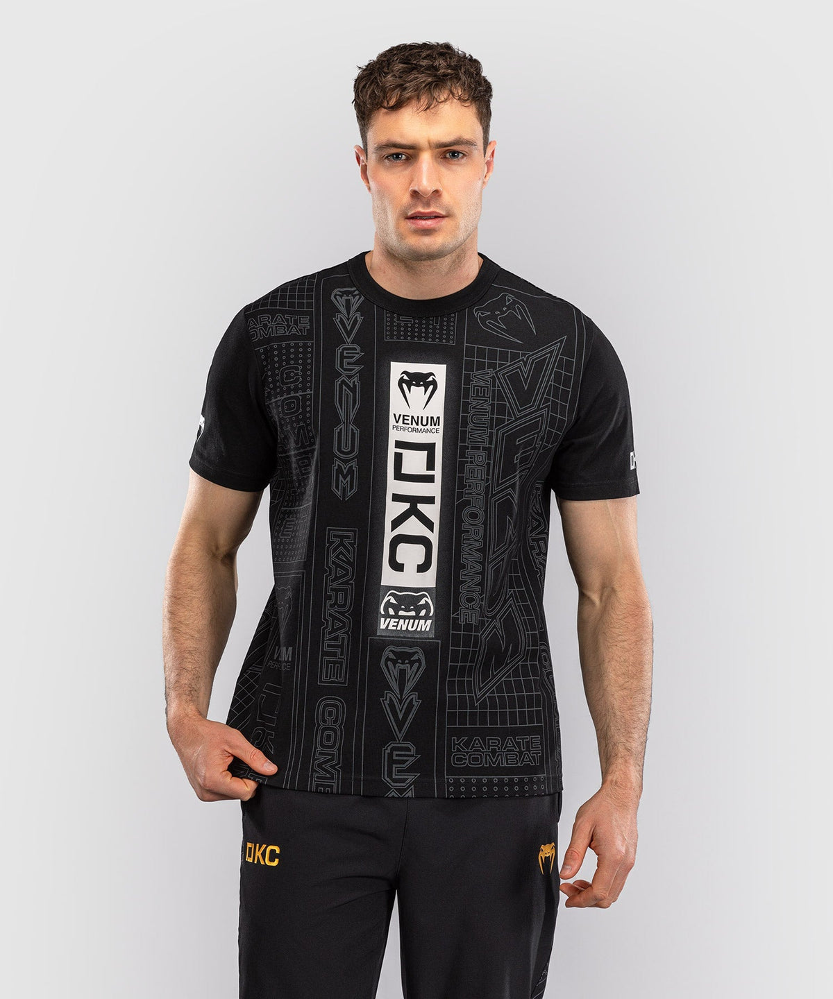 Venum T-Shirt Karate Combat – Schwarz/Grau