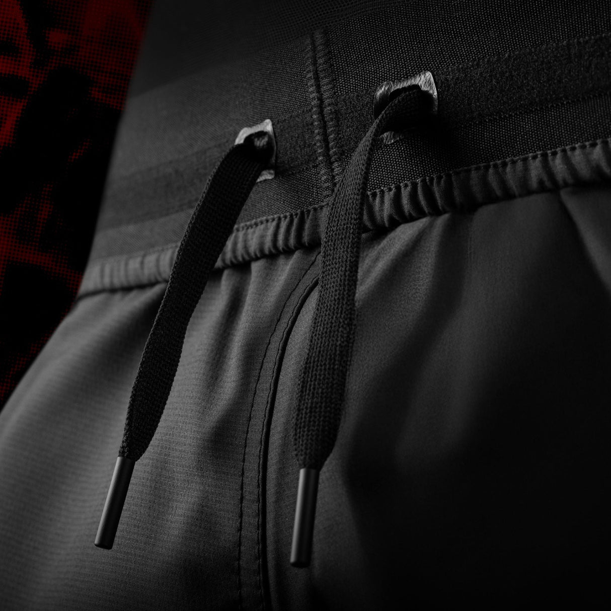 Hayabusa x UFC BJJ MMA Shorts Damen - Schwarz/Rot