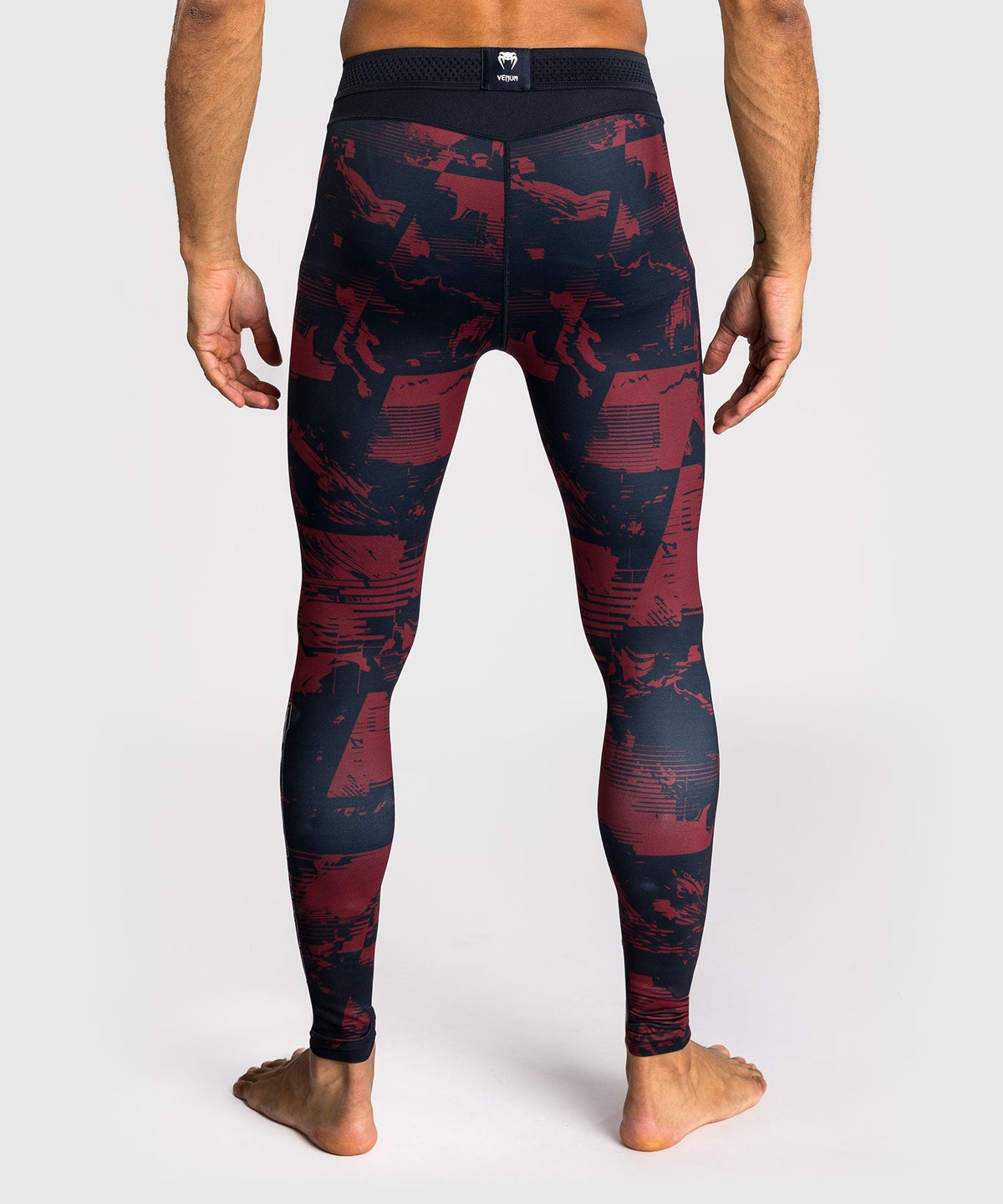 Venum UFC Kompressionshose Zenith - Marineblau/Bordeaux/Silber