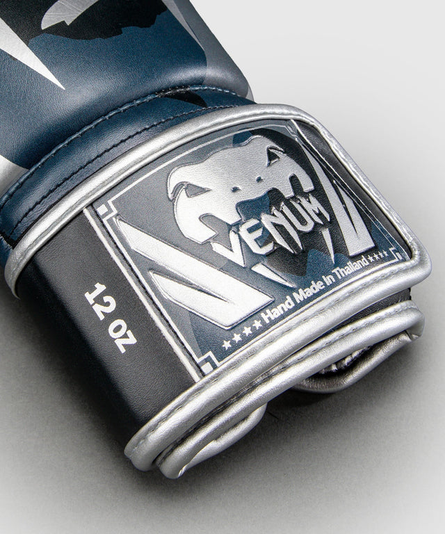 Venum Boxhandschuhe Elite Camo - Dunkelblau/Blau