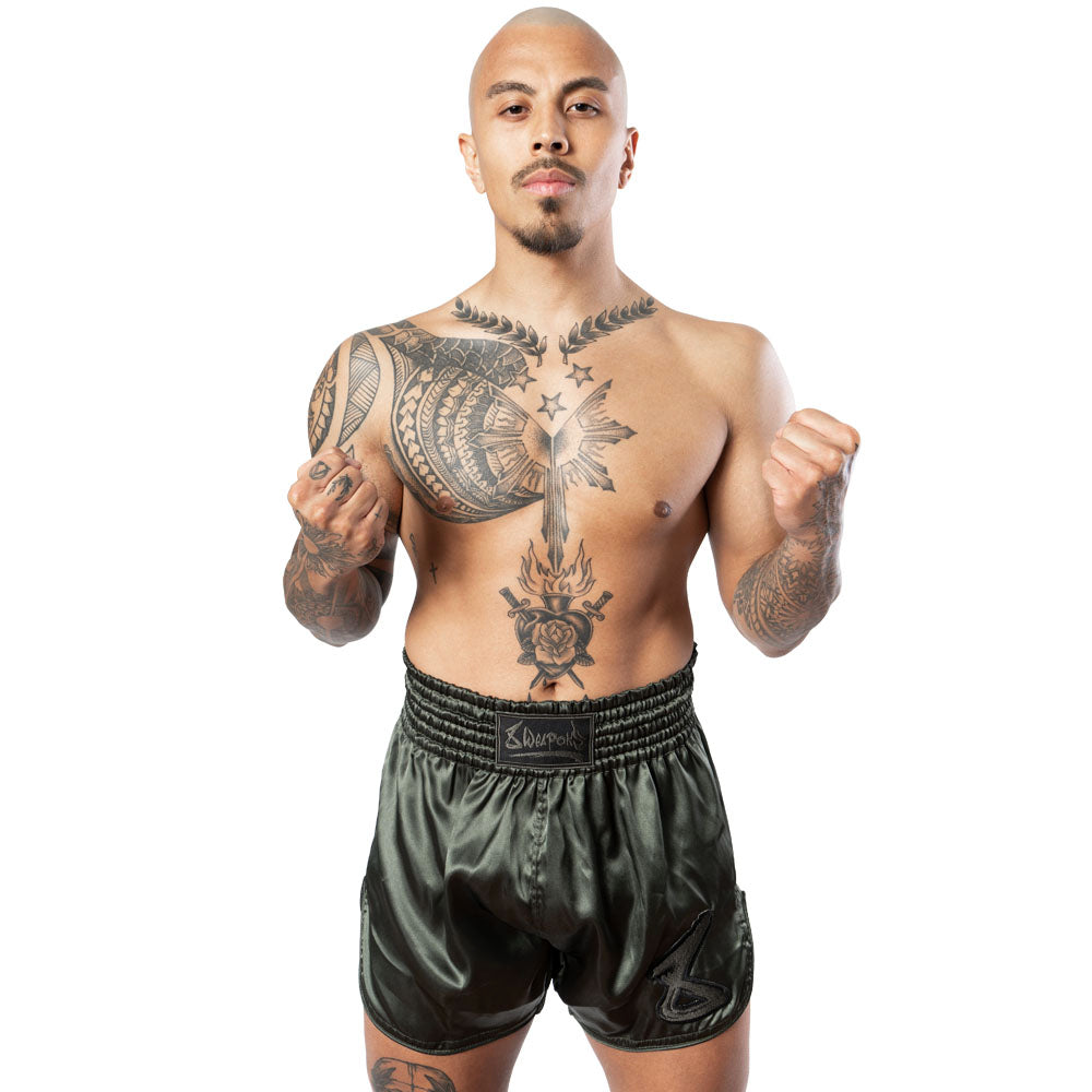 8 WEAPONS Muay Thai Shorts Strike - Olive