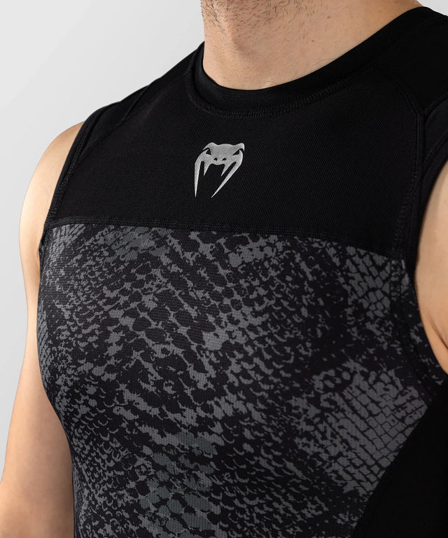 Venum Rashguard Ärmellos G-Fit Scales – Schwarz/Grau