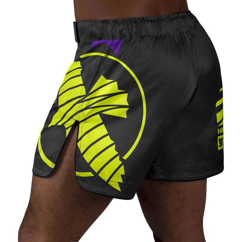Hayabusa MMA-Shorts Icon - Schwarz/Neon