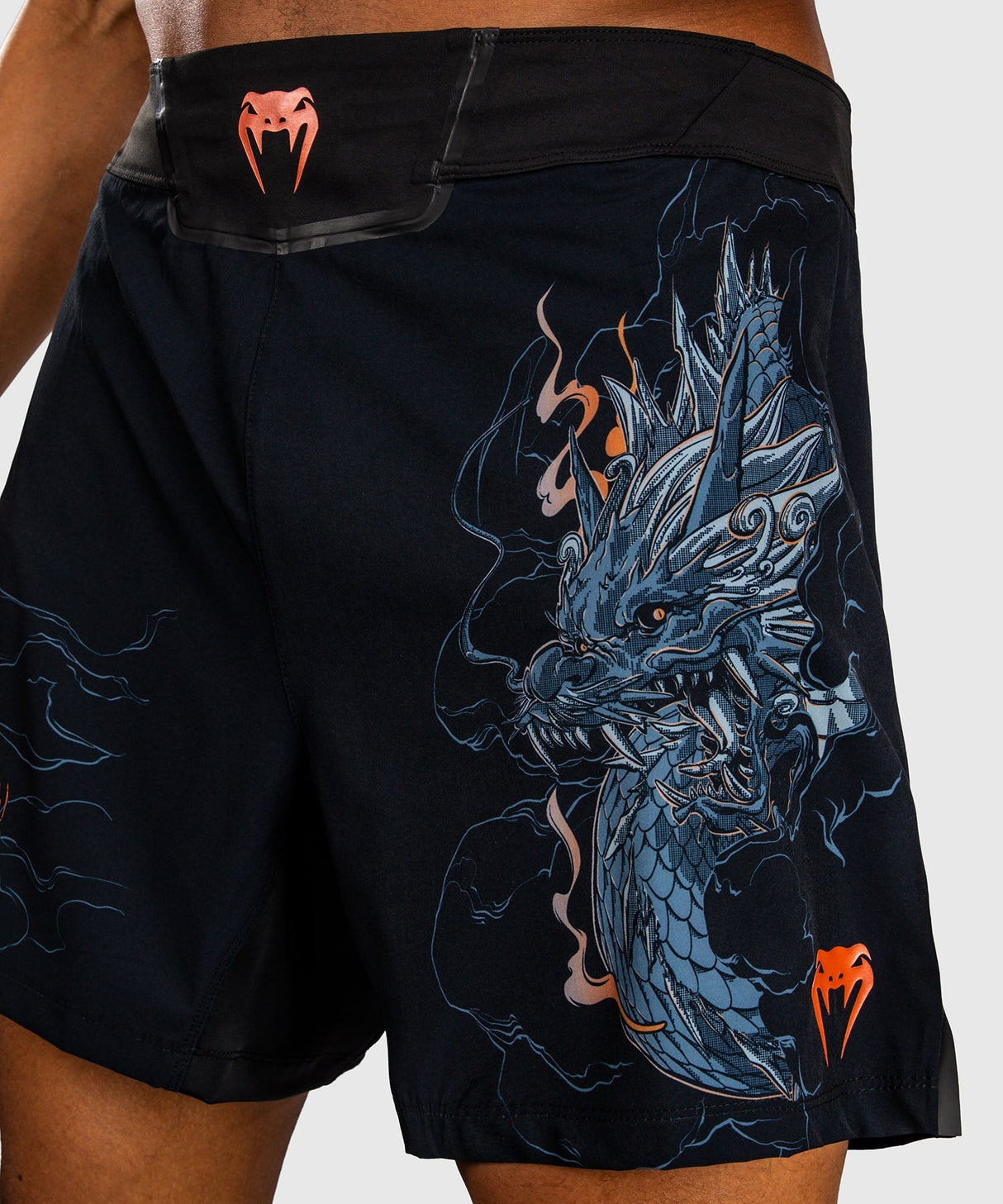 Venum MMA Shorts Thunder Dragon - Schwarz/Grau/Kupfer