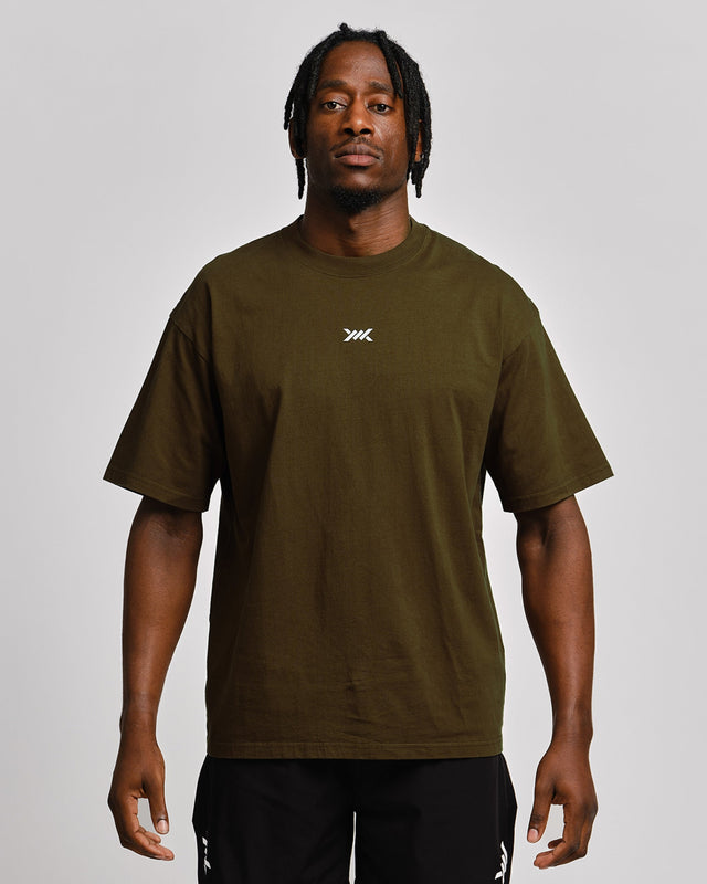 Caged T-Shirt „CBU” - Kaki Grün
