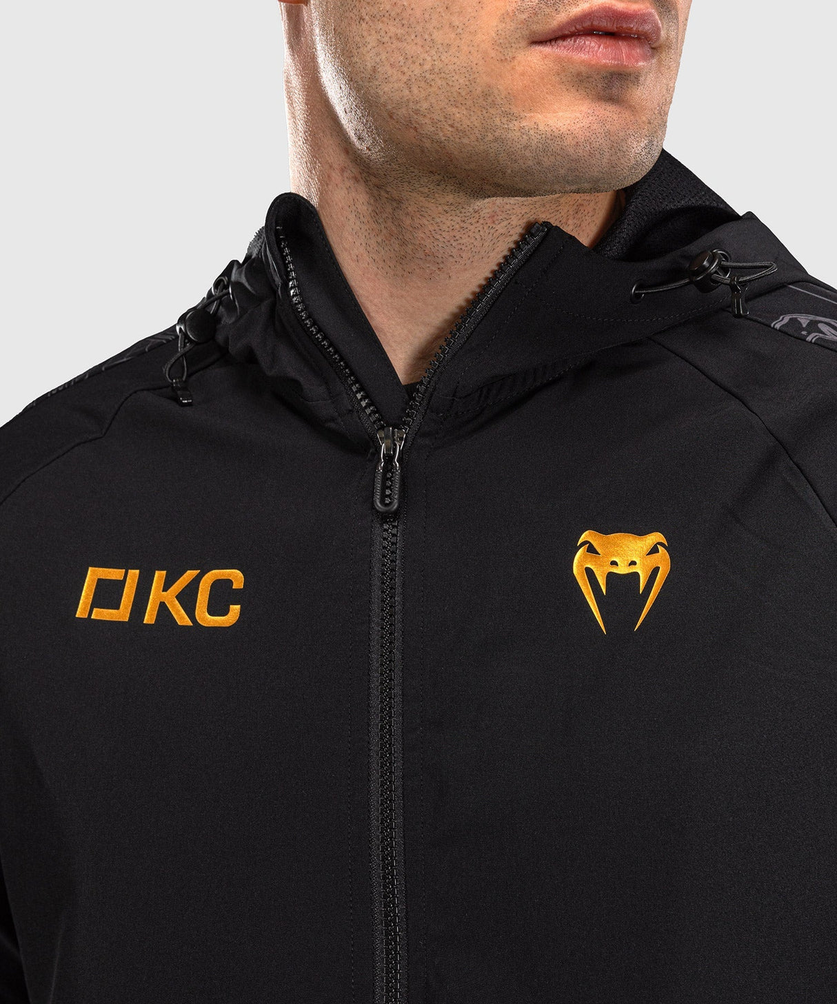 Venum Karate Combat Trainingsjacke – Schwarz/Grau