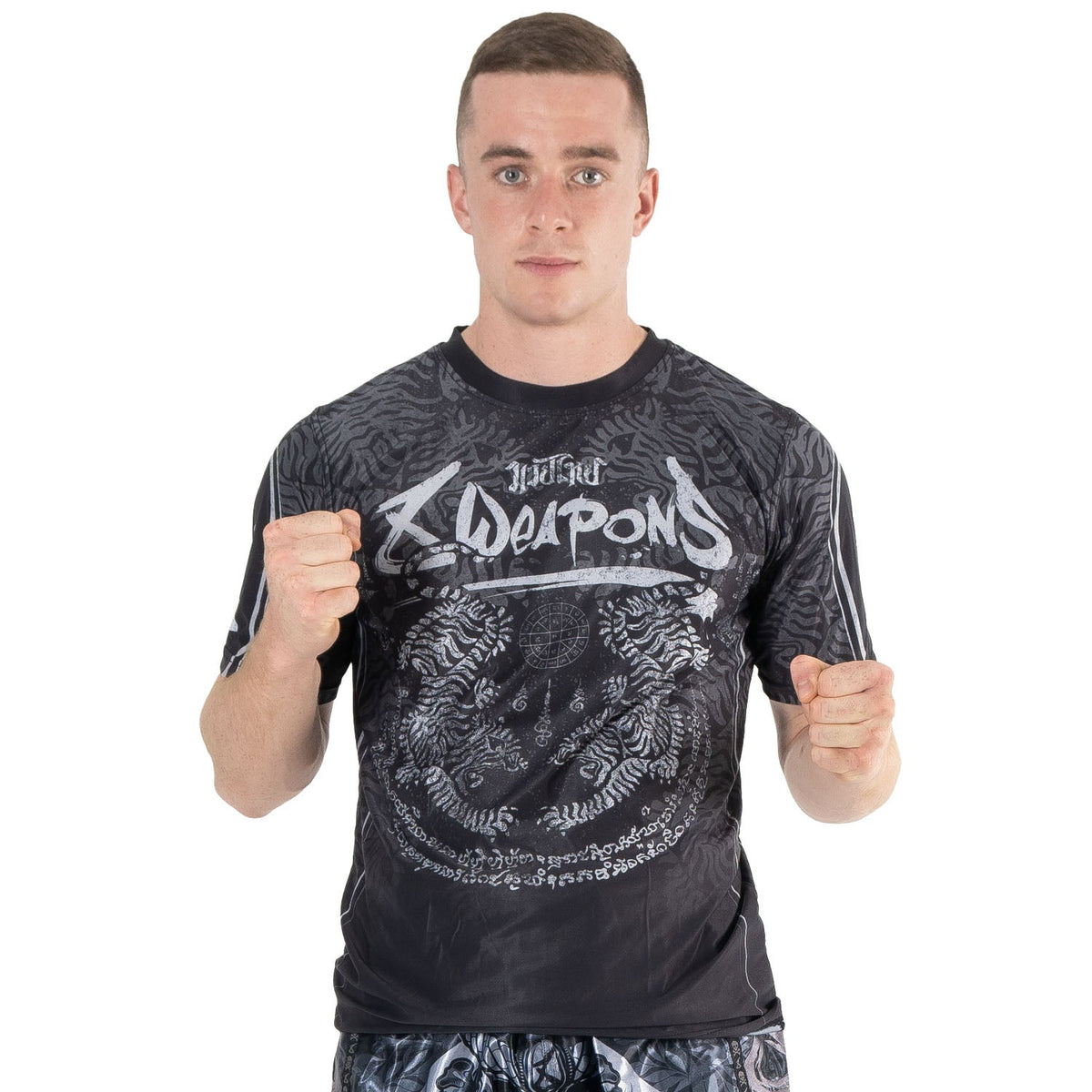 8 WEAPONS T-Shirt Functional – Schwarz/Grau
