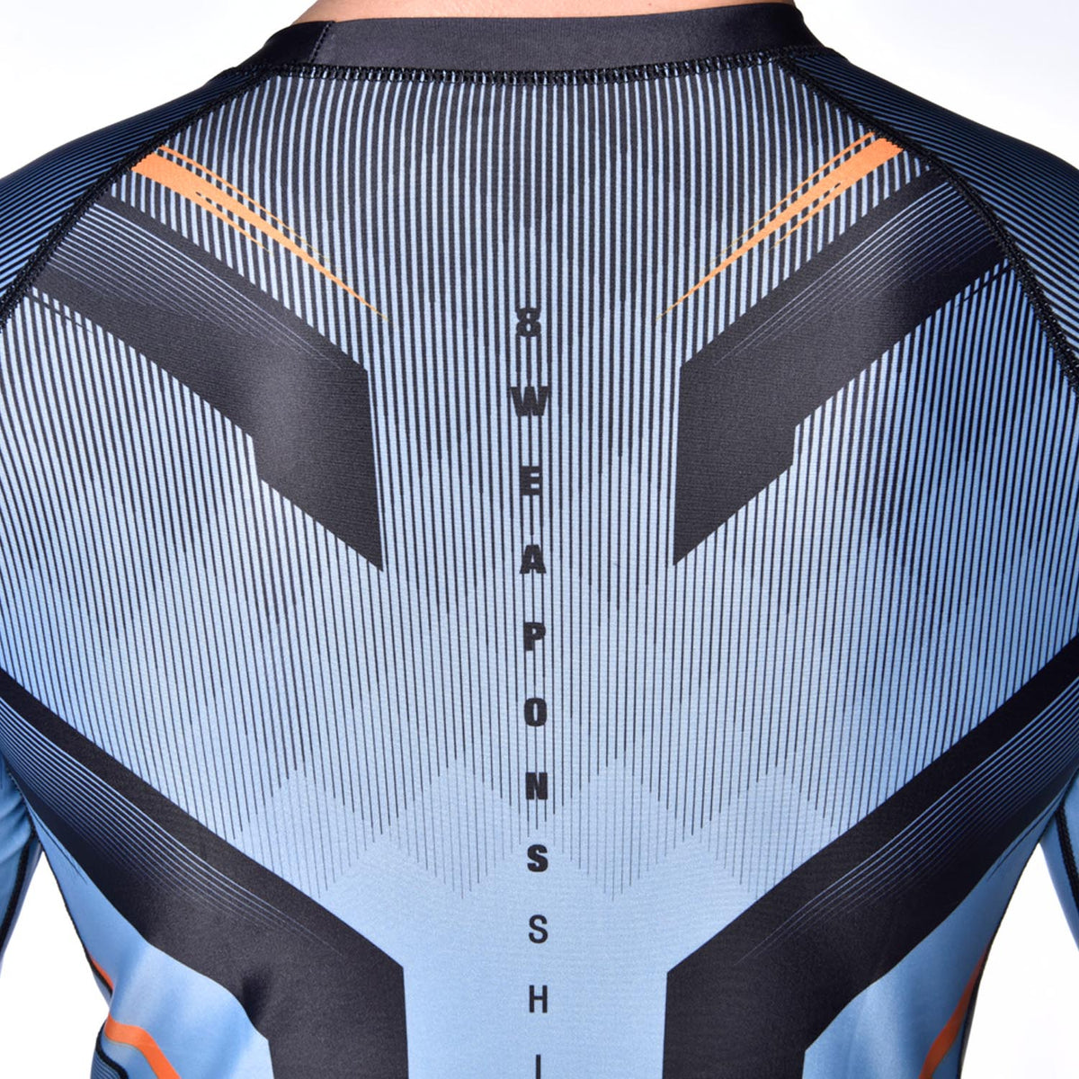 8 WEAPONS Rashguard Shift - Eisgrau/Orange