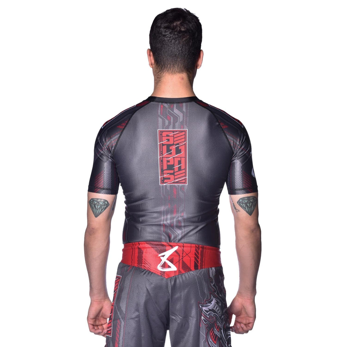 8 WEAPONS Rashguard Samurai 2.0 – Schwarz/Rot