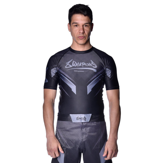 8 WEAPONS Rashguard Shift - Schwarz Matt