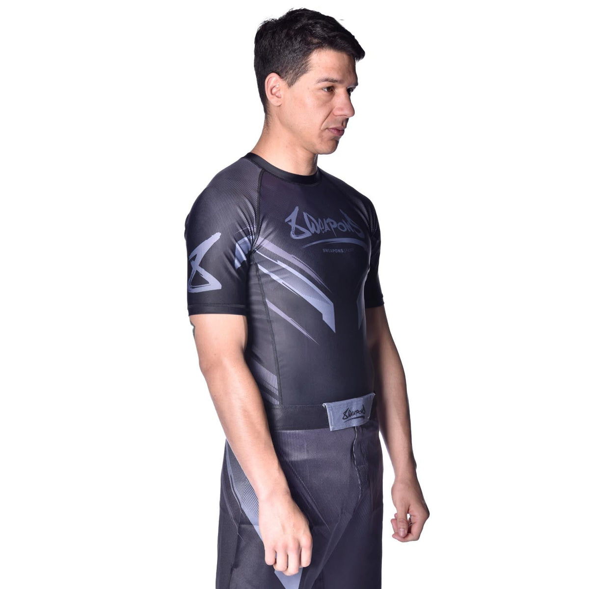 8 WEAPONS Rashguard Shift - Schwarz Matt