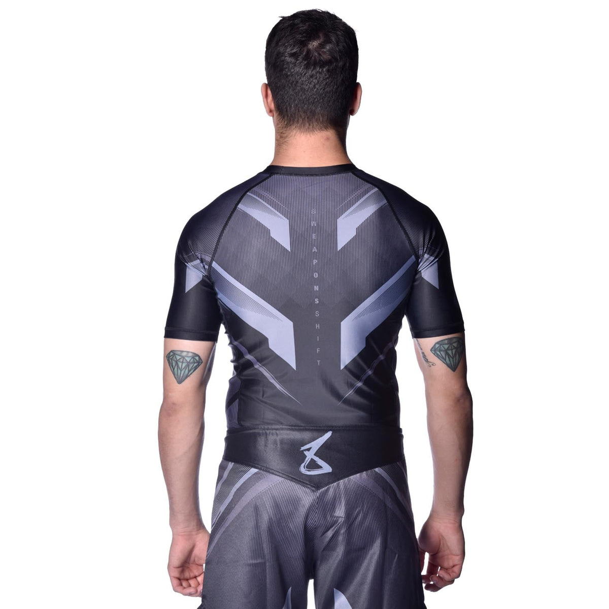 8 WEAPONS Rashguard Shift - Schwarz Matt