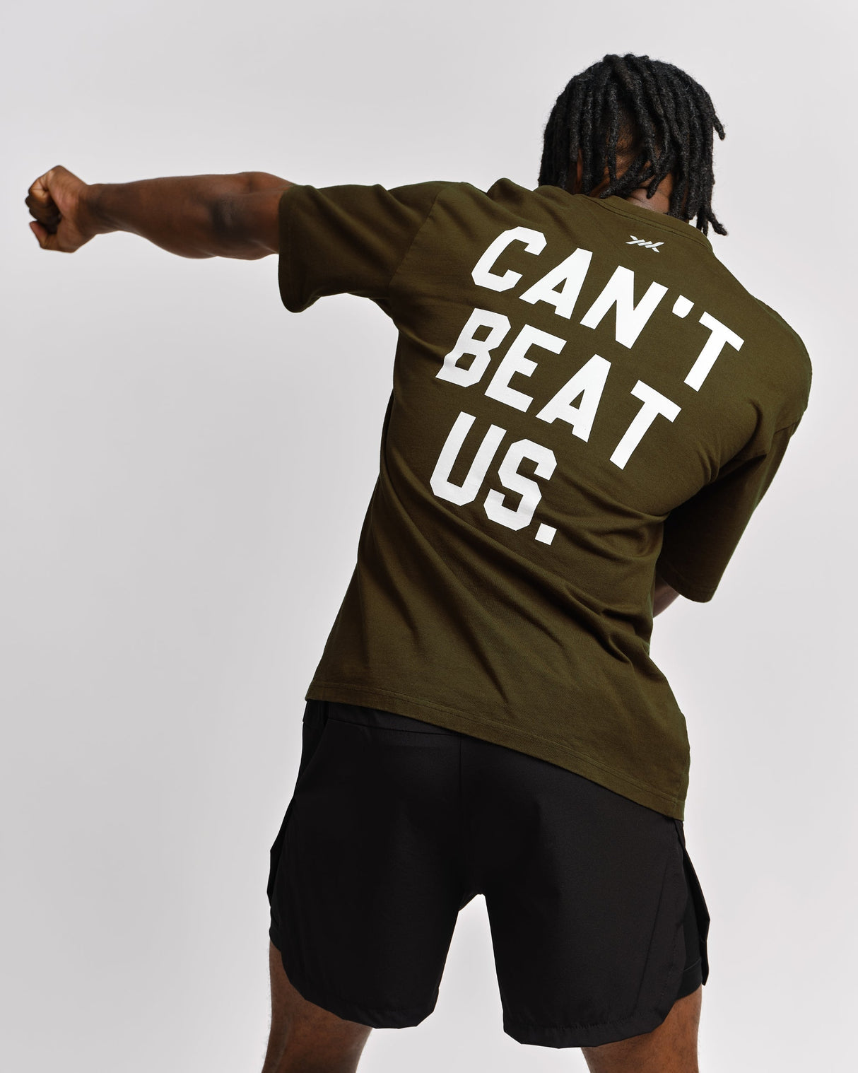 Caged T-Shirt „CBU” - Kaki Grün