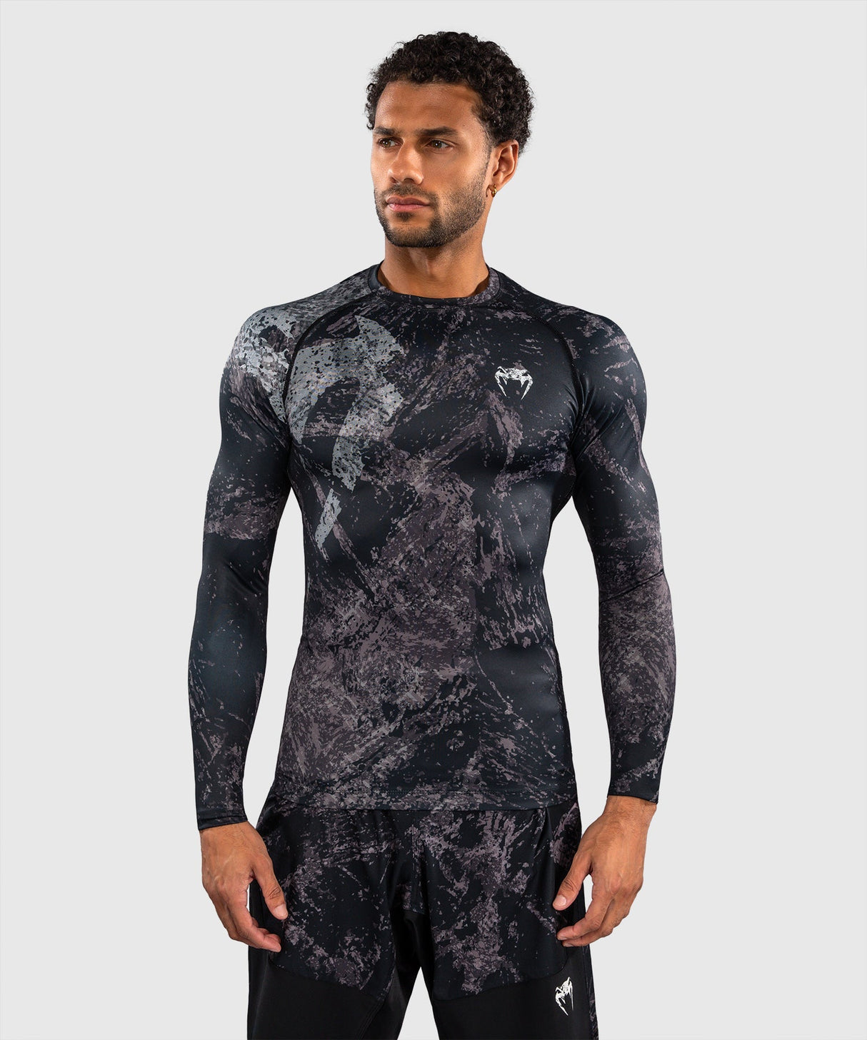 Venum Rashguard Rage & Workout Lange Ärmel – Schwarz/Grau