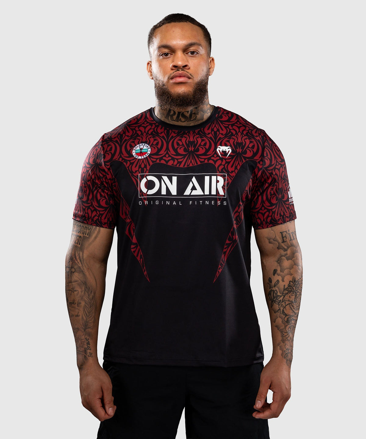 Venum T-Shirt Bulgarian Top Team - Schwarz/Rot