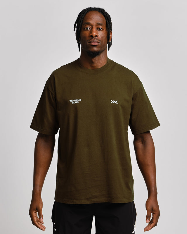 Caged T-Shirt Training Club - Kaki Grün