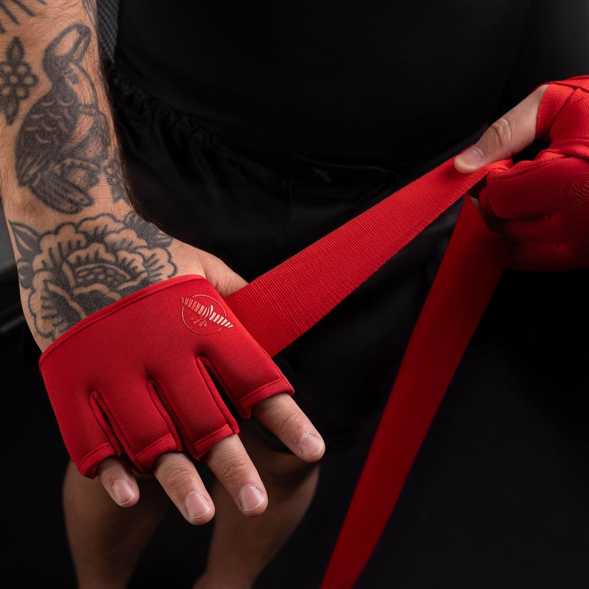 Hayabusa Handwraps Knuckle Guard - Rot