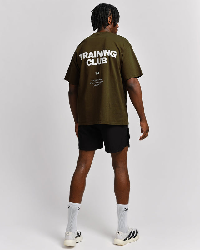 Caged T-Shirt Training Club - Kaki Grün