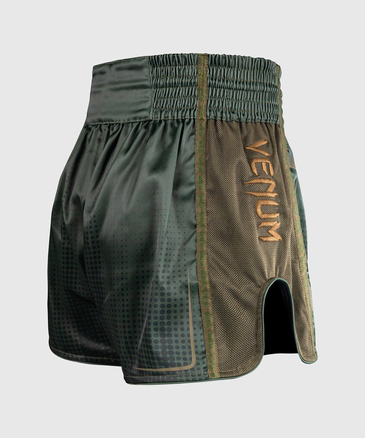 Venum Muay Thai Shorts Stealth - Khaki/Dunkelgrün