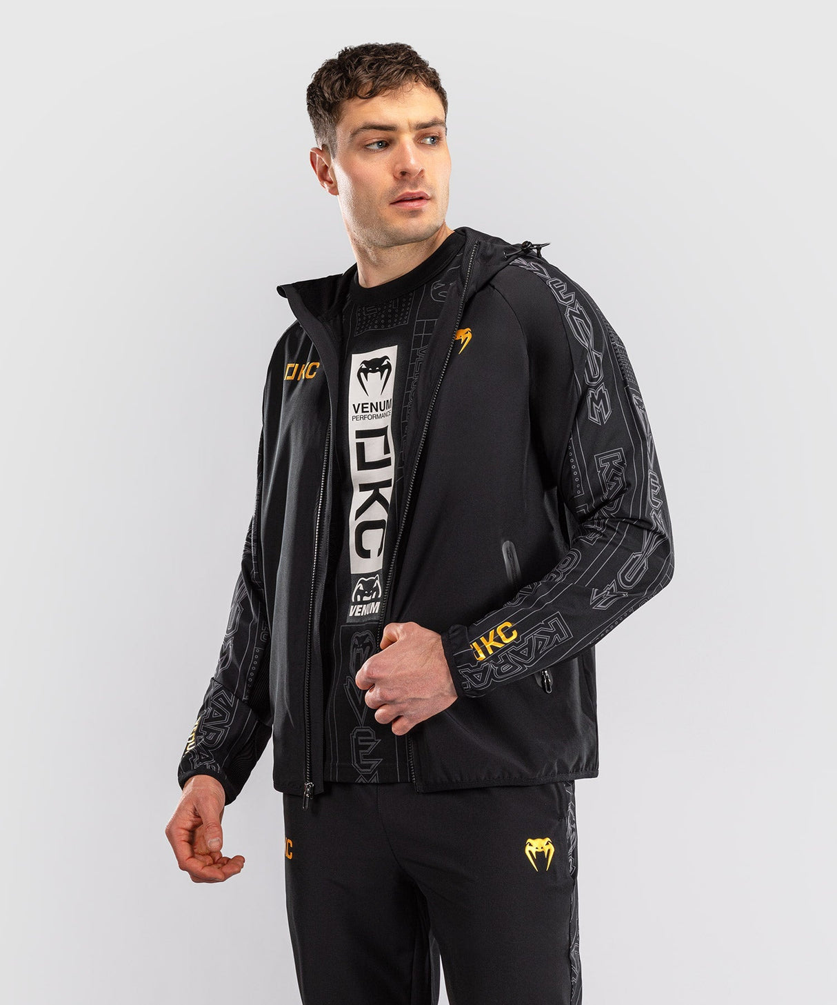 Venum Karate Combat Trainingsjacke – Schwarz/Grau