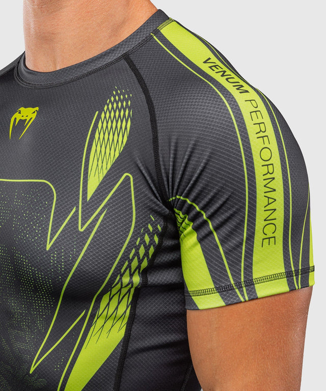 Venum Rashguard Amazonia Reborn Kurzarm - Schwarz/Grün
