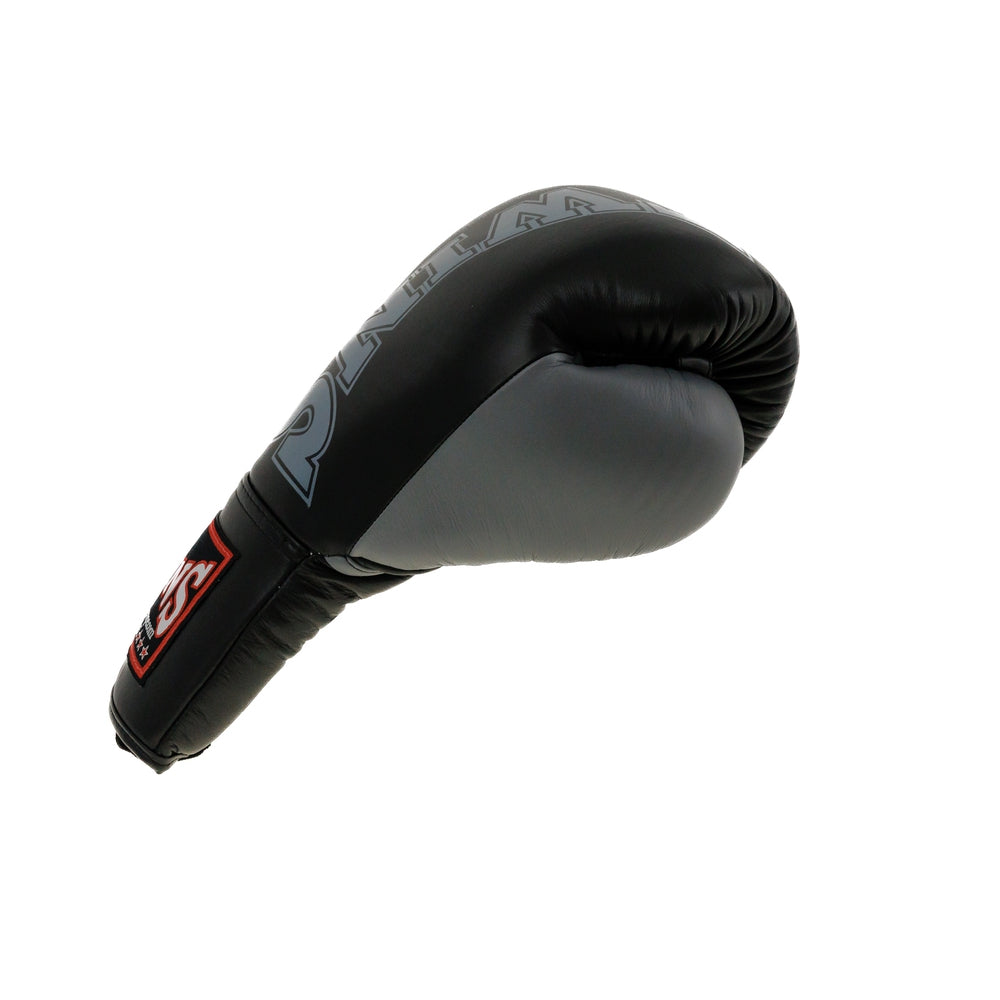 Twins Boxhandschuhe BGLL8 mit Schnürung – Schwarz/Grau