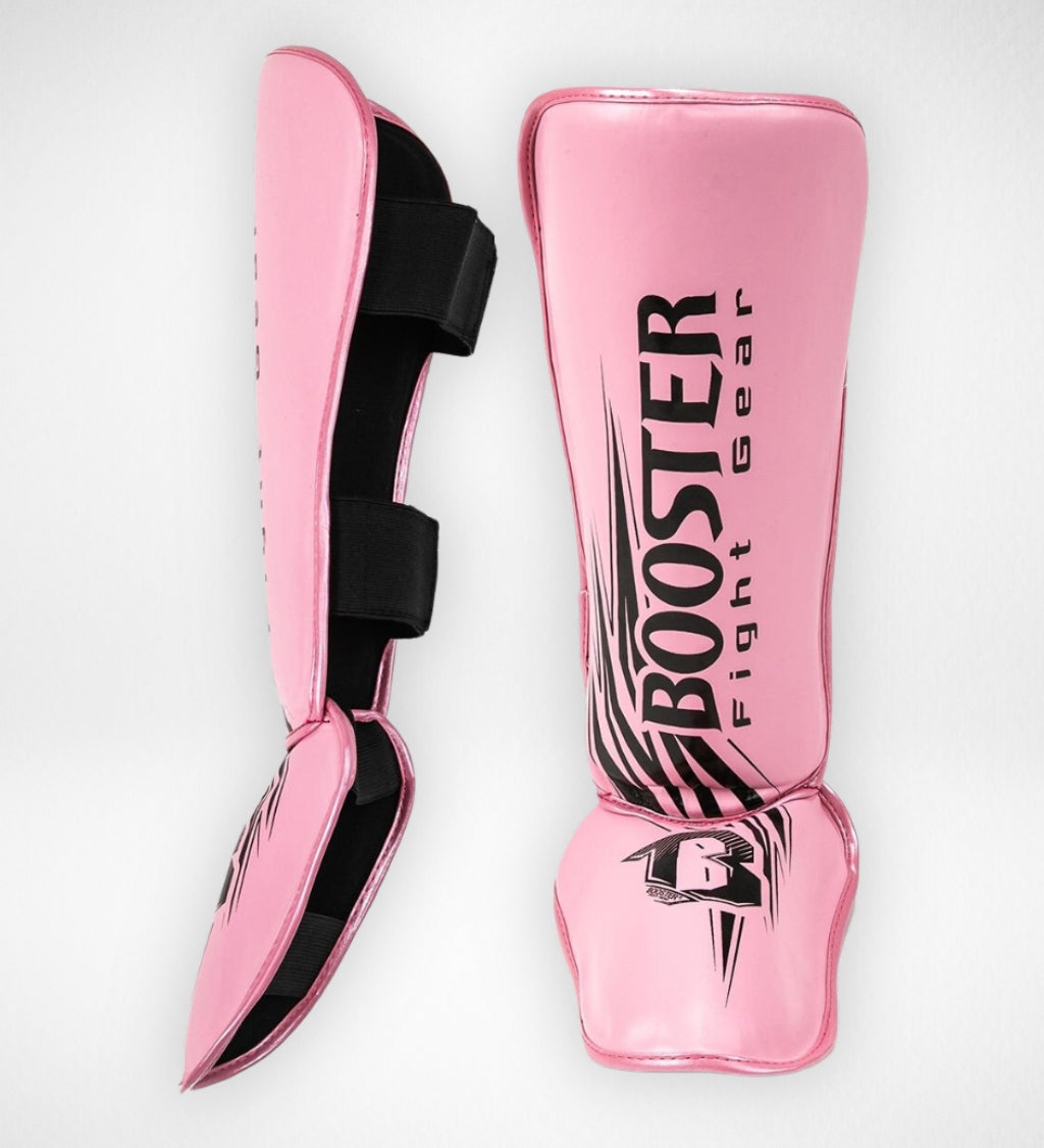 Booster Schienbeinschoner Kinder - Pink/Schwarz