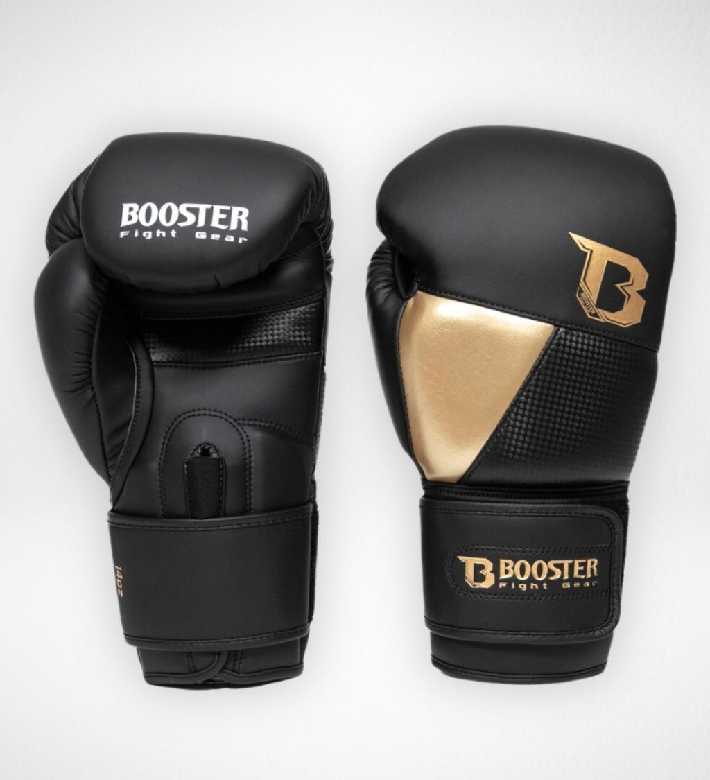 Booster Boxhandschuhe BG 'XXX' - Schwarz/Gold