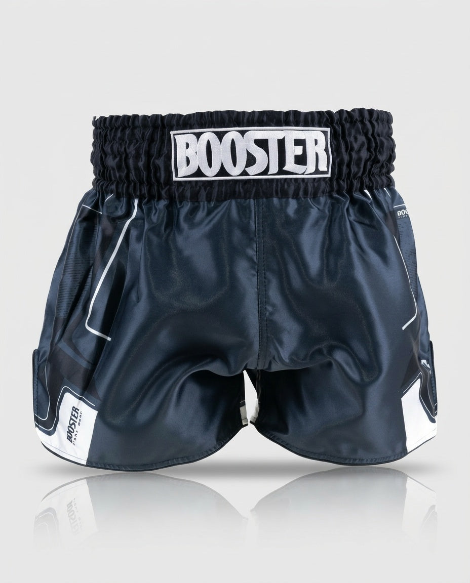 Booster Muay Thai Shorts BFG Ignite – Marineblau/Weiss
