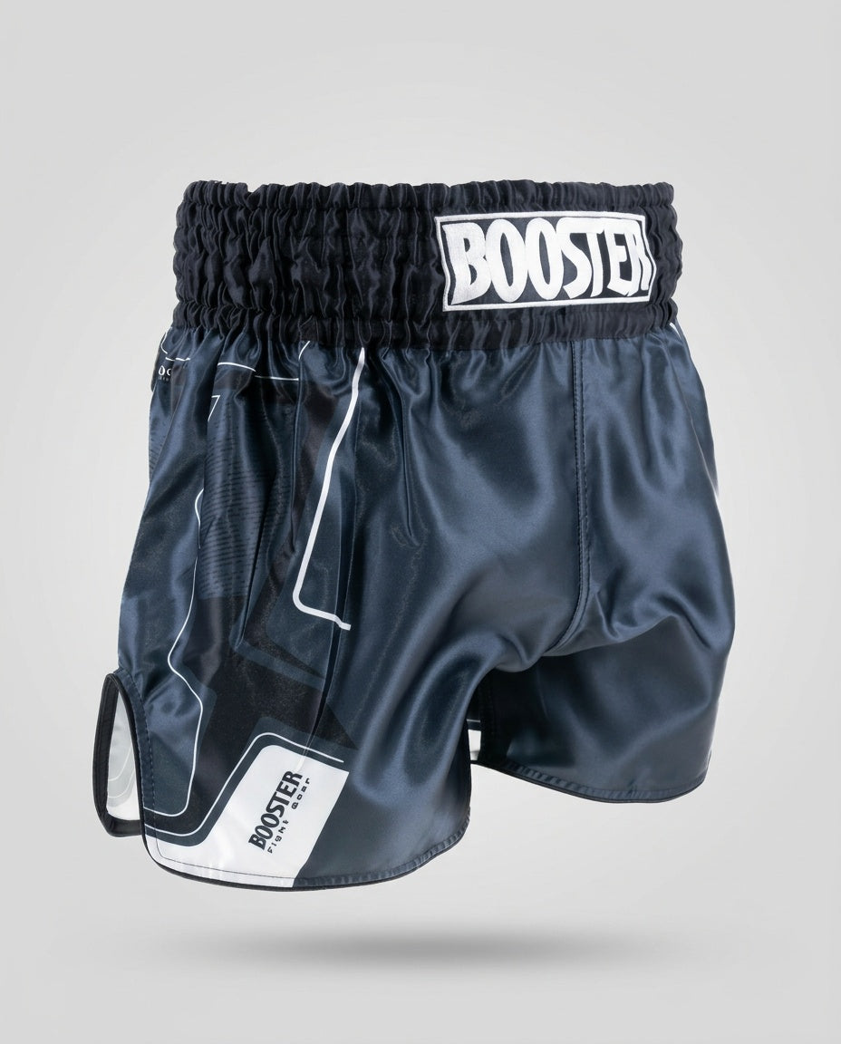 Booster Muay Thai Shorts BFG Ignite – Marineblau/Weiss