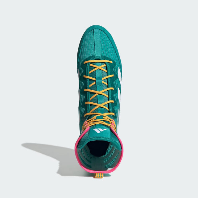 Adidas Boxschuhe Box Hog 4 – Grün/Orange/Rosa